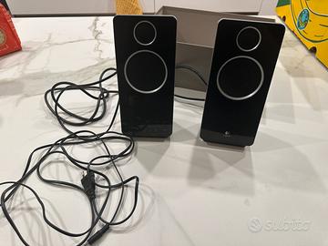 Casse Logitech Z-10 con controlli touch – nere