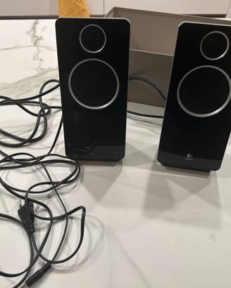 Casse Logitech Z-10 con controlli touch – nere