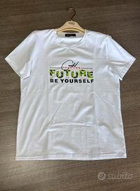 T-shirt bianca estiva da uomo veste M