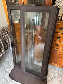 Infissi alluminio doppio vetro 220x120 cm