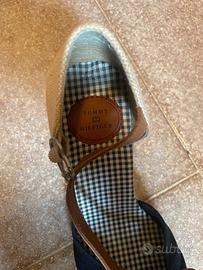 Zeppe Tommy Hilfiger blu e beige