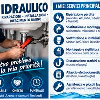 Idraulico Arona e limitrofi per riparazioni