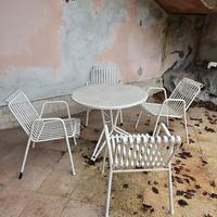 Set giardino 4 poltrone