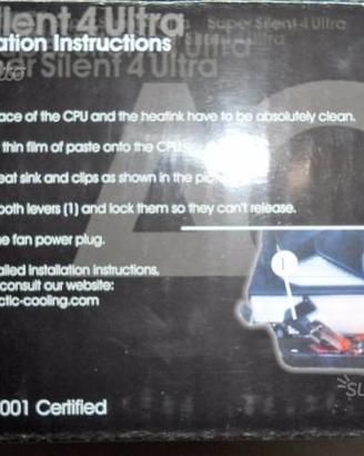 Dissipatore artic cooling super silent come nuovo