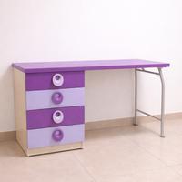 libreria/armadio con scrivania e cassettiera viola