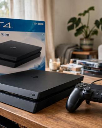PS4 Slim 500GB Jet Black + 1 Joypad Originale