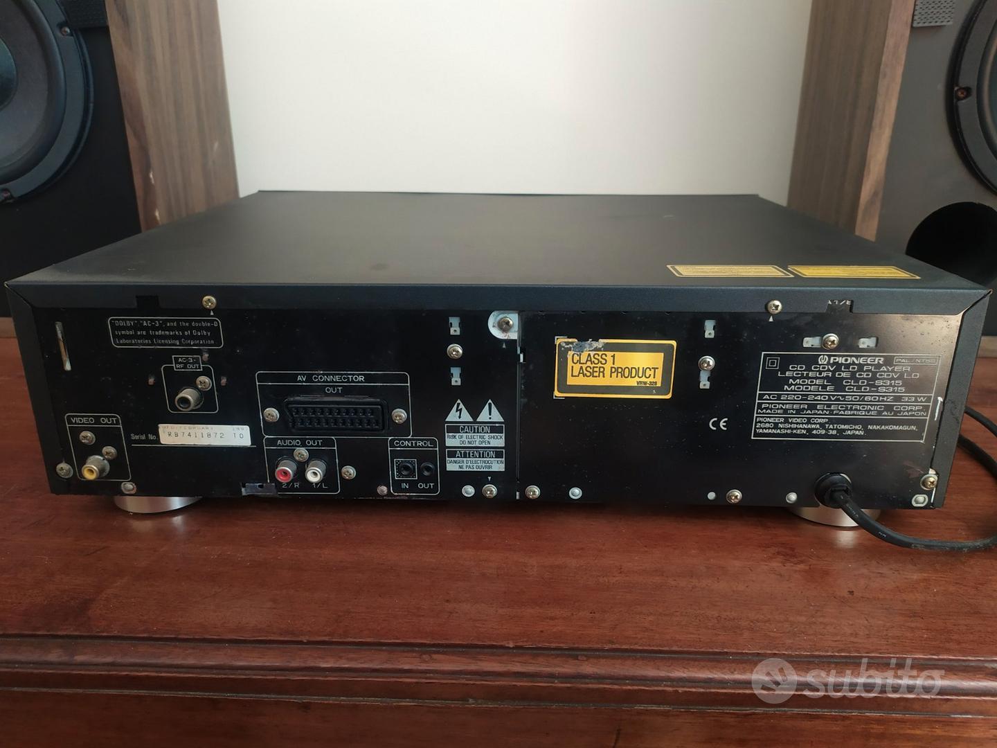 Lecteur LaserDisc PIONEER CLD-S315 PAL/NTSC | CD CDV LD player| En très bon état | eBay