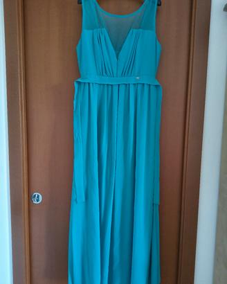 Vestito da cerimonia turchese marca Rinascimento 