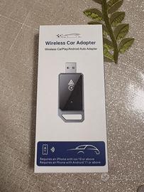 Adattatore Wireless CarPlay e Android Auto 2in1