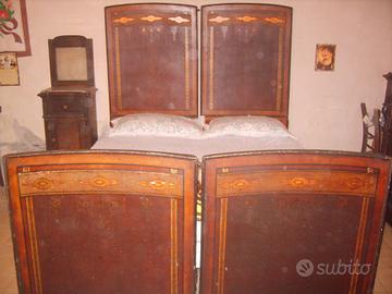 LETTO MATRIMONIALE IN FERRO DECORATO 800