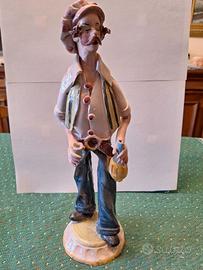 Statuetta ceramica Sciacca Perconte - Fiaschetto