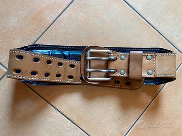 Cinturone palestra vero cuoio