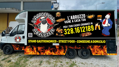 Hamburgeria arrosticini food truck furgone ambulan