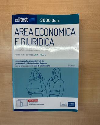 Libro Editest area economica e giuridica Tolc-E