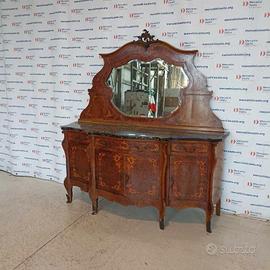 Credenza con specchio in stile Barocchetto