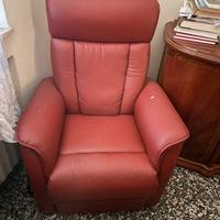 Poltrona Elettrica colore Rosso Mattone