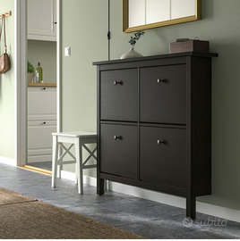 Scarpiera Hemnes Ikea. Colore marrone/nero