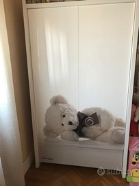 Armadio Alondra laccato bianco