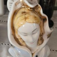 Madonna in Preghiera Ceramica Dorata