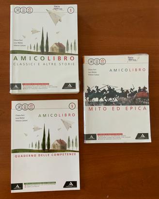 Libri di italiano 1ª media "Amico Libro"