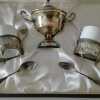 set di 2 tazzine da caffè base argento 800