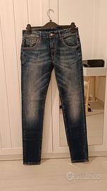Cruisè Jeans Slim Blu Uomo/Donna 32 USA