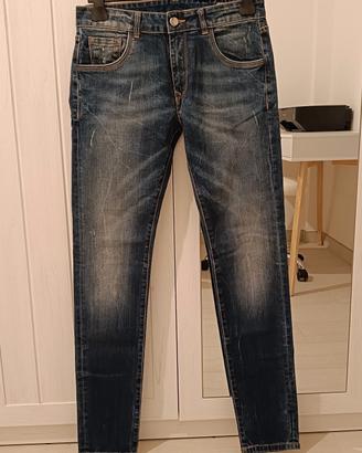 Cruisè Jeans Slim Blu Uomo/Donna 32 USA