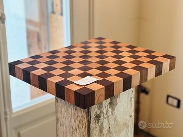 Tagliere a scacchi artigianale
