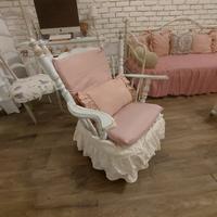 SEDIA A DONDOLO SHABBY CHIC 