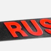 Targhetta Rush per vespa piaggio pk 50 xl 