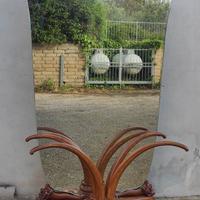 Antico d'epoca specchio petinousse modernariato