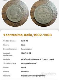 1 centesimi ape Italia
