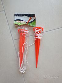 n. 2 picchetti con corda base per ombrellone mare