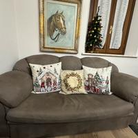 2 divani in alcantara color tortora