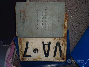 Lambretta li 125 documenti targa