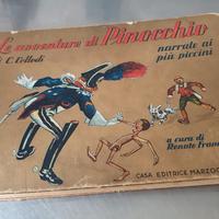 Vecchio libro Pinocchio ed rara dedica a casa Savo