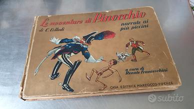 Vecchio libro Pinocchio ed rara dedica a casa Savo