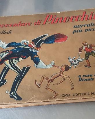 Vecchio libro Pinocchio ed rara dedica a casa Savo