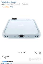 Apple Bumper per iPhone Air - Blu chiaro