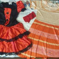 Blicco di 2 vestiti carnevale bimba