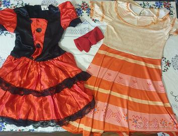 Blicco di 2 vestiti carnevale bimba
