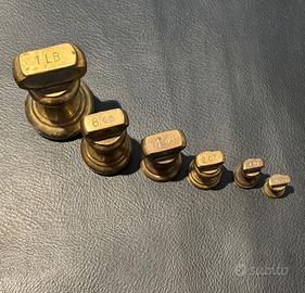 8 pesi antichi per bascula