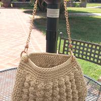 Borsa fatta a mano uncinetto cordino