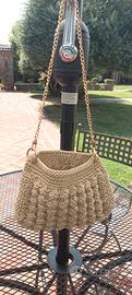 Borsa fatta a mano uncinetto cordino