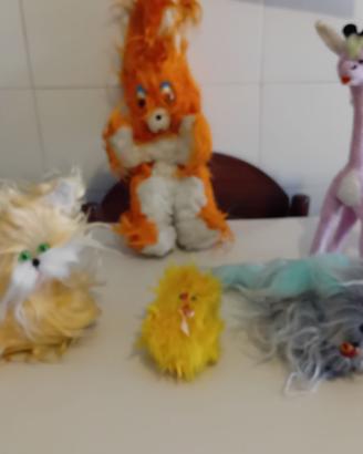 5 peluches anni '60