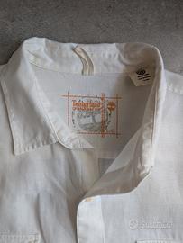Camicia uomo lino bianco TIMBERLAND L/G