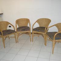 Sedie / bamboo / 04 / cuscino / elefanti & fiori