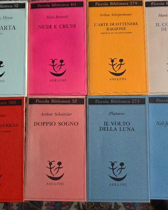 8 libri "Piccola Biblioteca Adelphi"