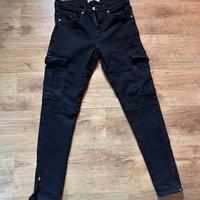 Pantaloni Cargo Neri Zara Donna - Taglia 38 (EU)