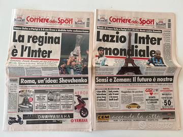 Corriere dello Sport Coppa Uefa 1998 Lazio-Inter